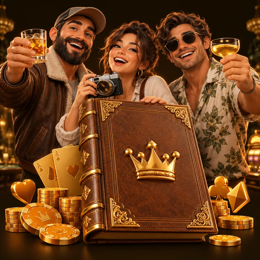 Ornate royal book — Uptown Pokies