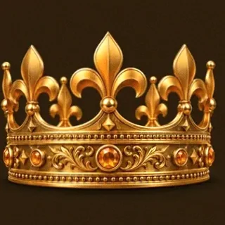 Ornate royal crown — Uptown Pokies