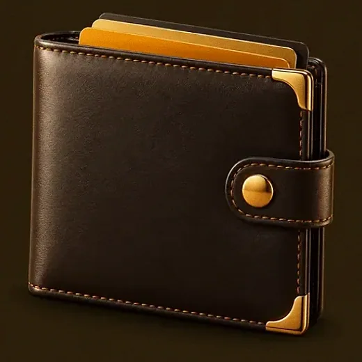 Leather wallet — Uptown Pokies