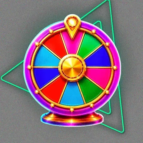 Colourful prize wheel