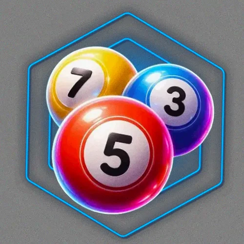 Numbered bingo balls