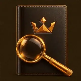 Passport magnifying glass — Uptown Pokies
