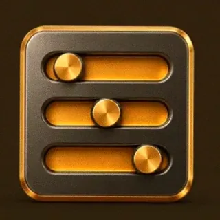 Three-knob control panel — Uptown Pokies