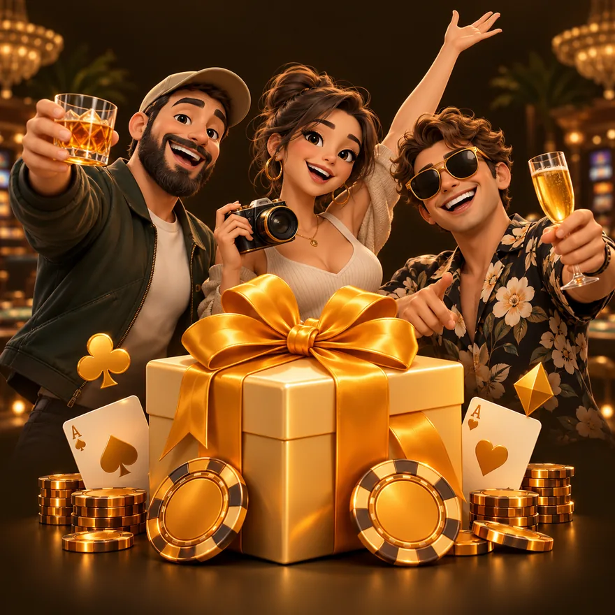 Casino gift box — Uptown Pokies