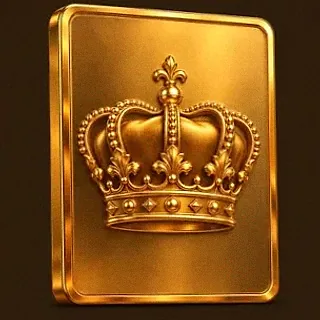 Royal crown plaque — Uptown Pokies