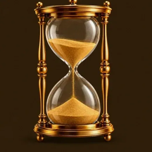 Ornate hourglass — Uptown Pokies