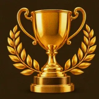 Gold trophy cup — Uptown Pokies