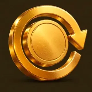 Gold circular arrow — Uptown Pokies
