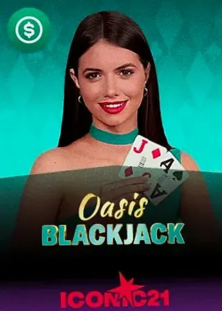 Oasis Blackjack live game cover