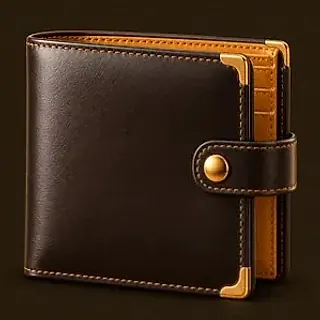 Leather bifold wallet — Uptown Pokies